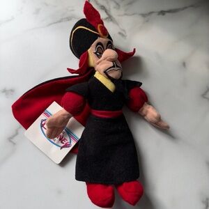 Disney Store Jafar Plush Bean Bag Aladdin Villain Doll NWT Vintage